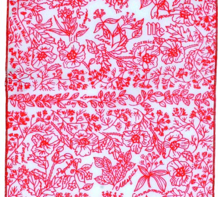 Frankie Welch McCormick scarf, 1978, polyester