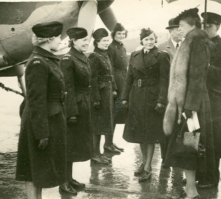 Raines with Eleanor Roosevelt