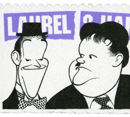Oliver Hardy Stamp
