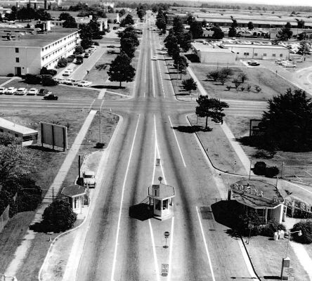 Main Gate at Robins Air Force Base, 1963