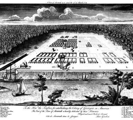 Savannah City Plan, 1734