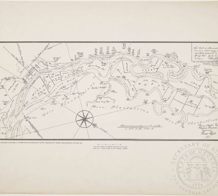 Savannah Rice Plantations, 1825